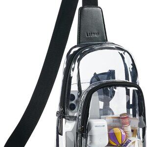 Clear Bag for Stadium Events, Clear Purse for Women Stadium Crossbody Bag, Trans